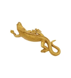 KDesign Ozdoba ścienna LIZARD 31 x 11 cm złota