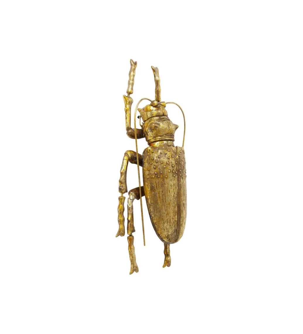 KDesign Ozdoba ścienna LONGICORN BEETLE złota