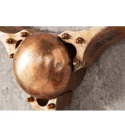 Invicta Interior Ozdoba Ścienna Mystic Screw III 90 Cm Miedziana