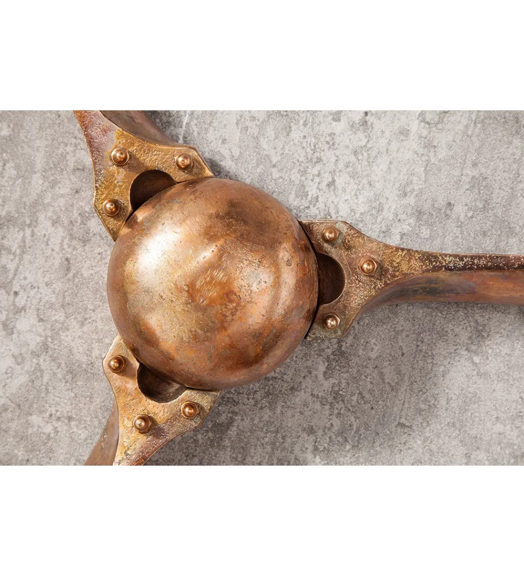 Invicta Interior Ozdoba Ścienna Mystic Screw III 90 Cm Miedziana