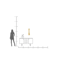 KDesign Ozdoba ścienna OSTRICH 18 x 71 cm złota