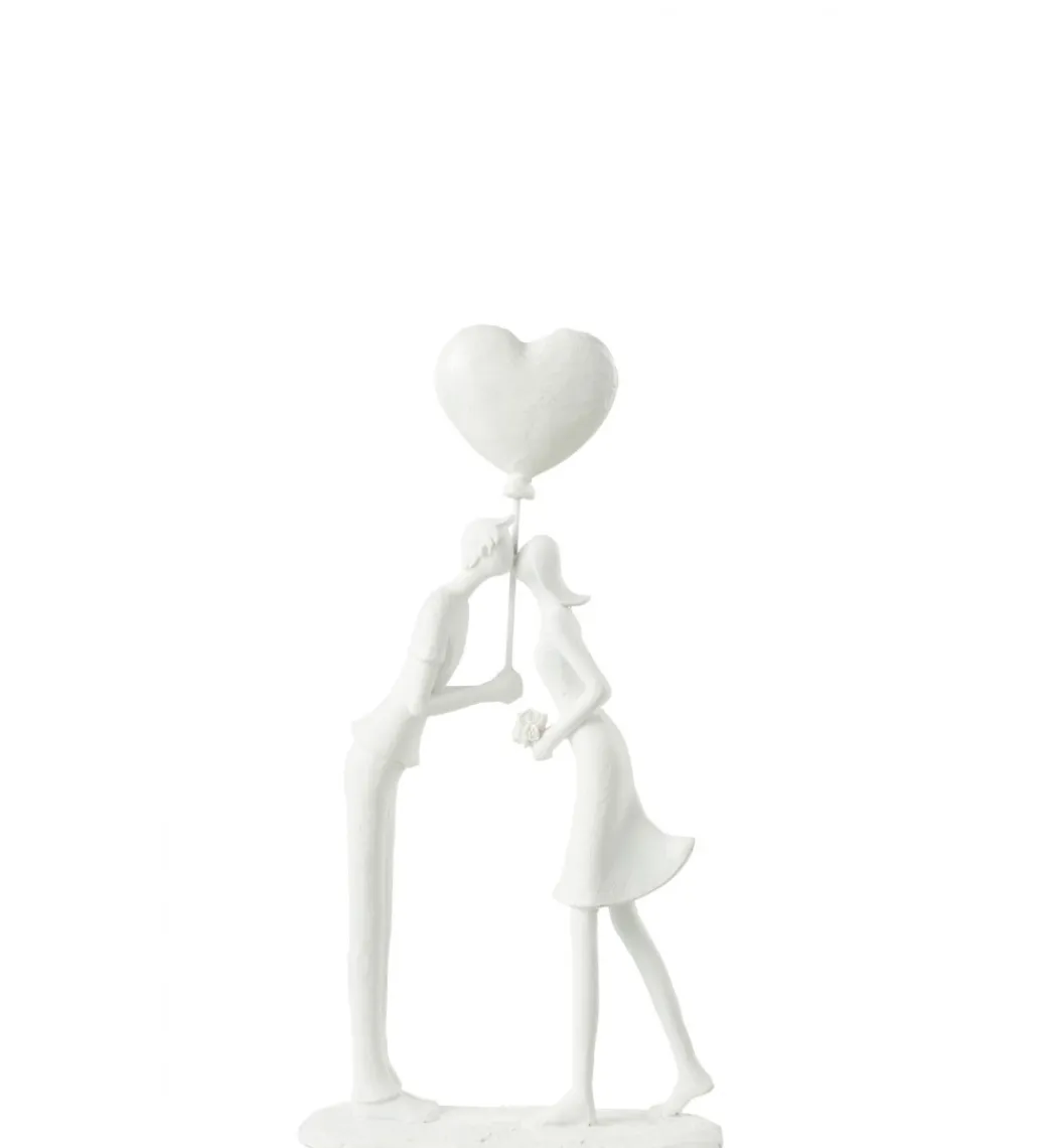 J-Line Ozdoba Kiss Heart Balloon biała