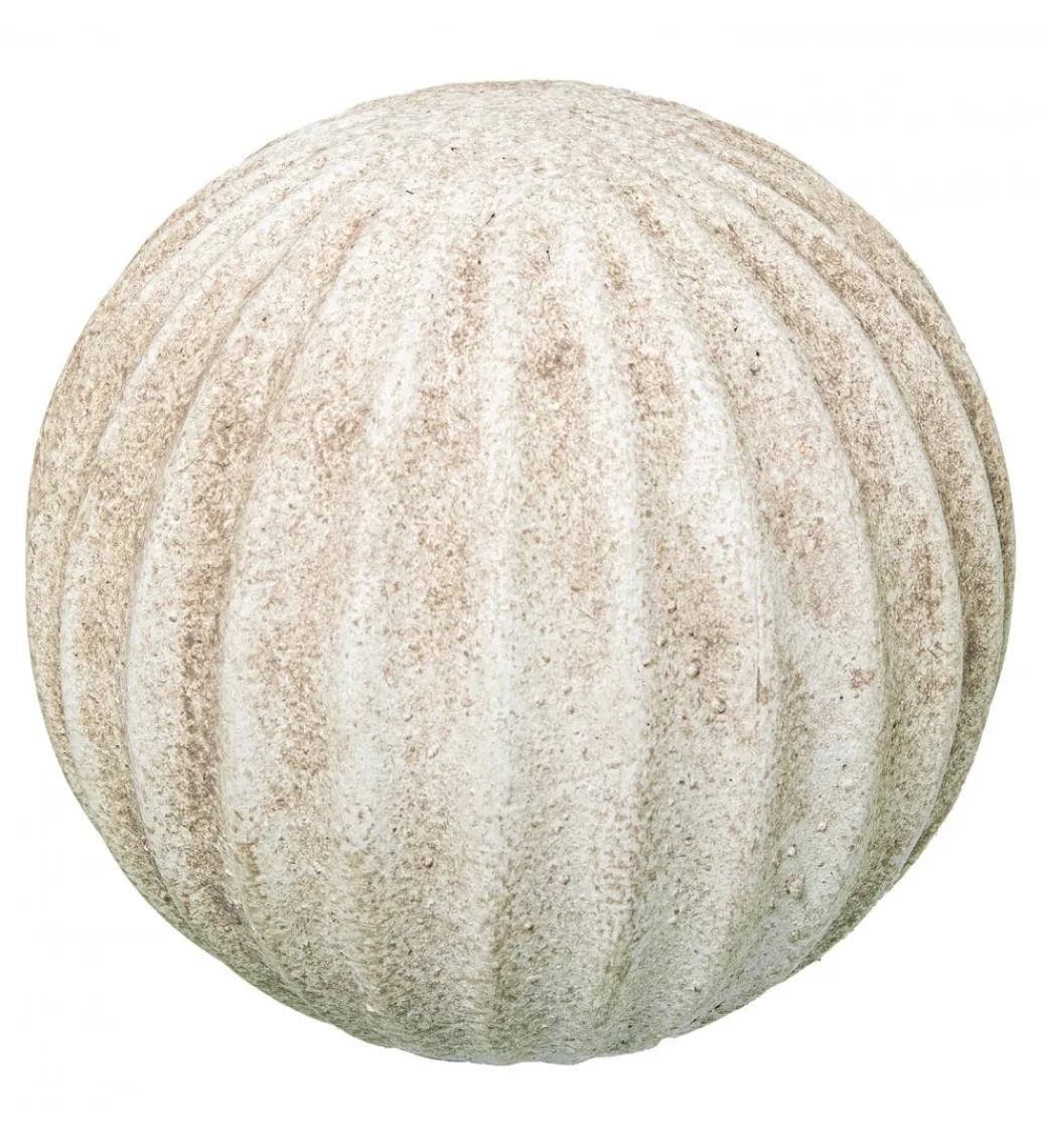 Exclusivas Ozdoba RUSTIC 12 cm ceramiczna kula biała