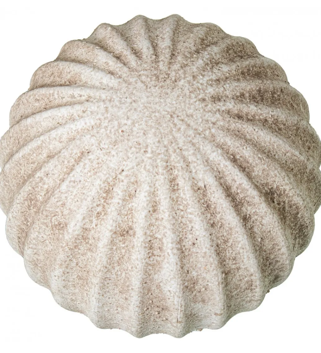 Exclusivas Ozdoba RUSTIC 12 cm ceramiczna kula biała