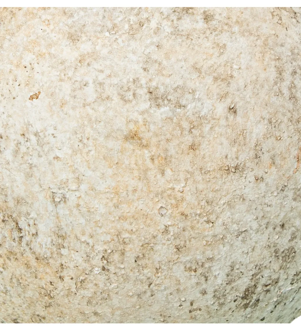 Exclusivas Ozdoba RUSTIC 10 cm ceramiczna kula biała