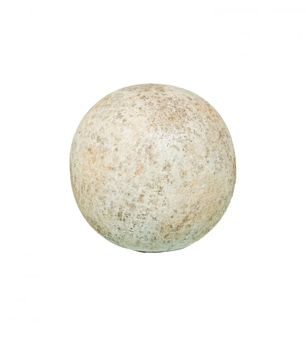 Exclusivas Ozdoba RUSTIC 10 cm ceramiczna kula biała