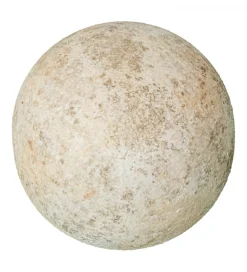 Exclusivas Ozdoba RUSTIC 10 cm ceramiczna kula biała