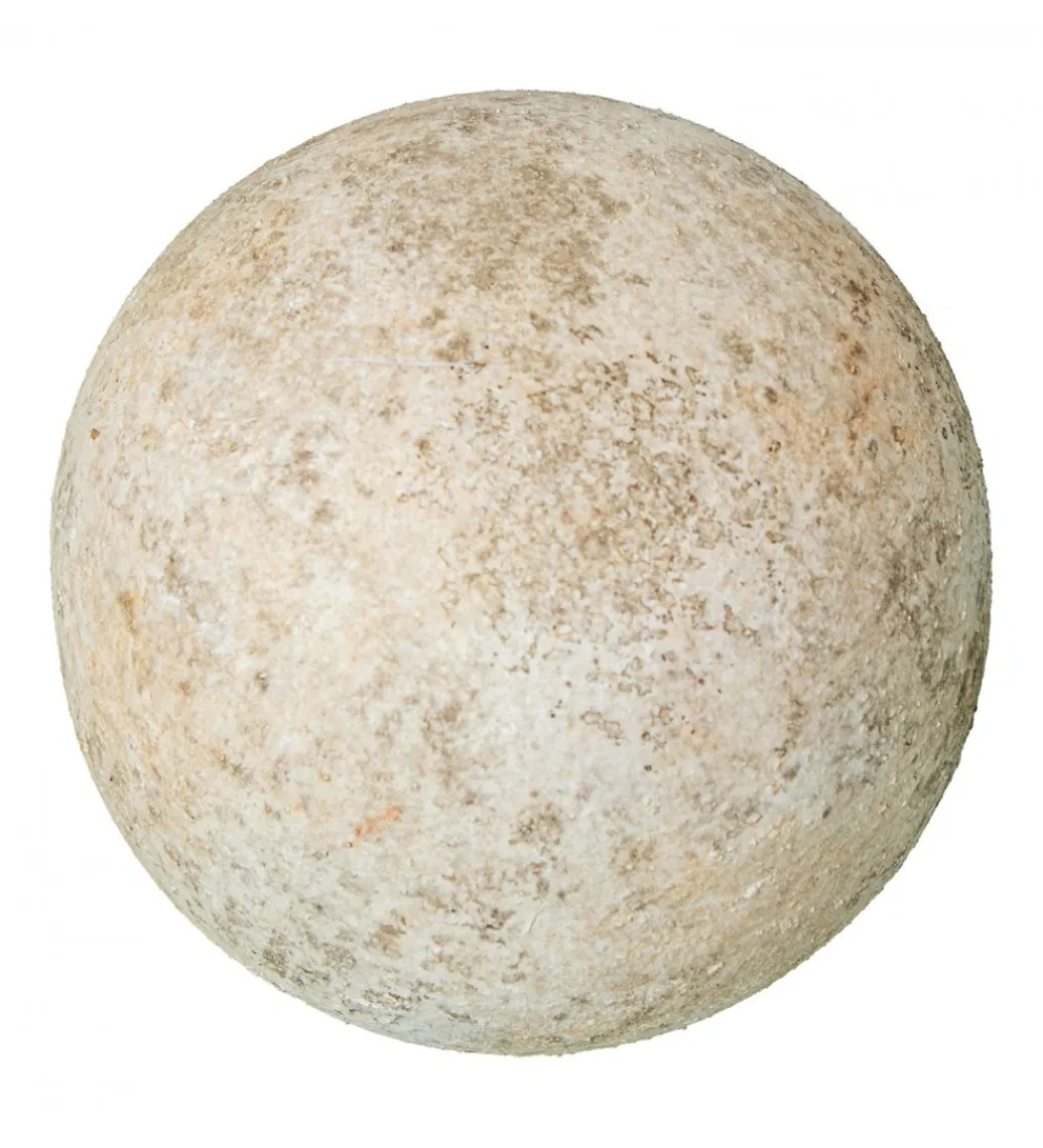 Exclusivas Ozdoba RUSTIC 10 cm ceramiczna kula biała