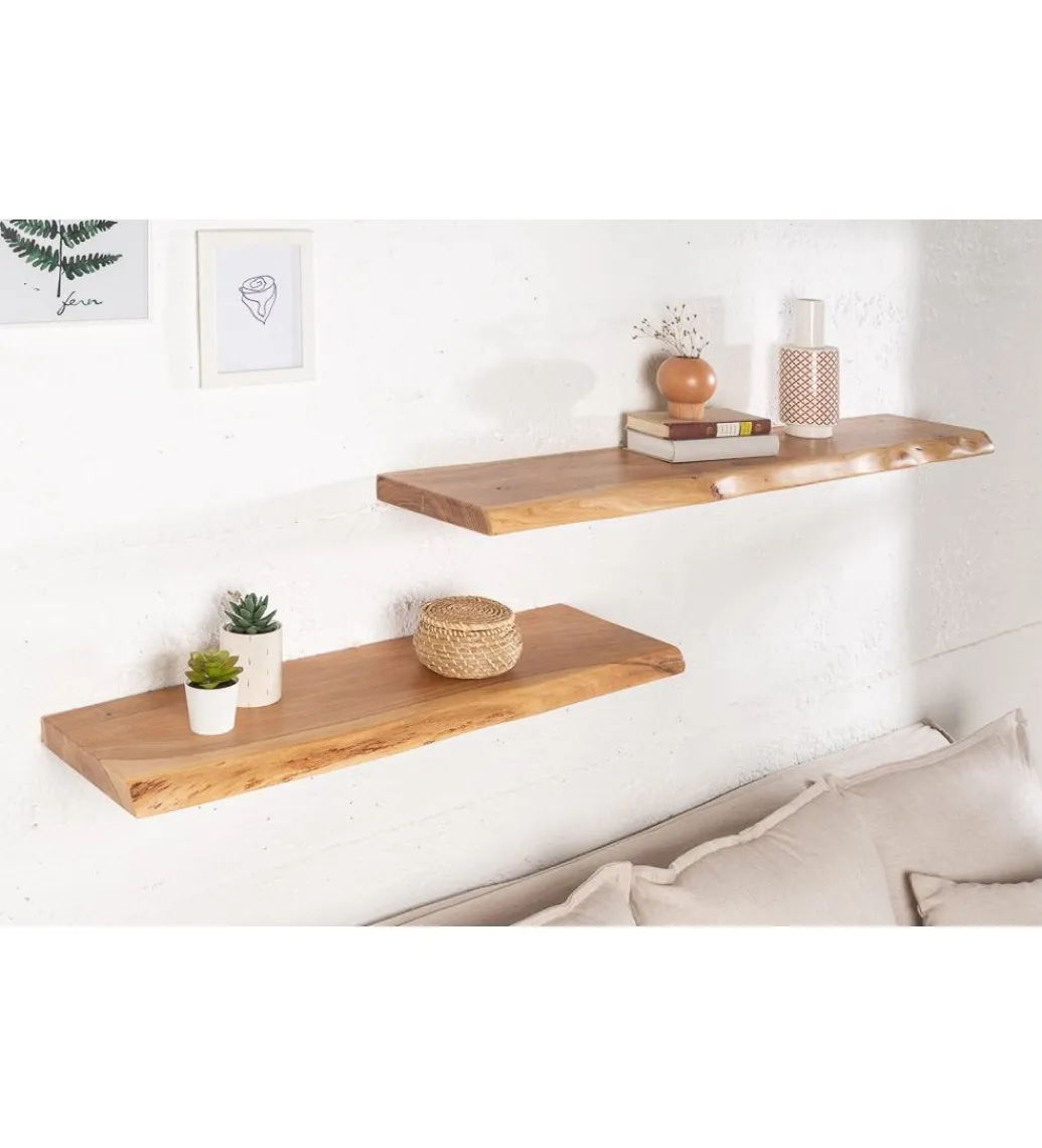 Invicta Interior - przedsprzedaż Półka Ścienna ARKTYKA Mammut 115 Cm Akacja honey
