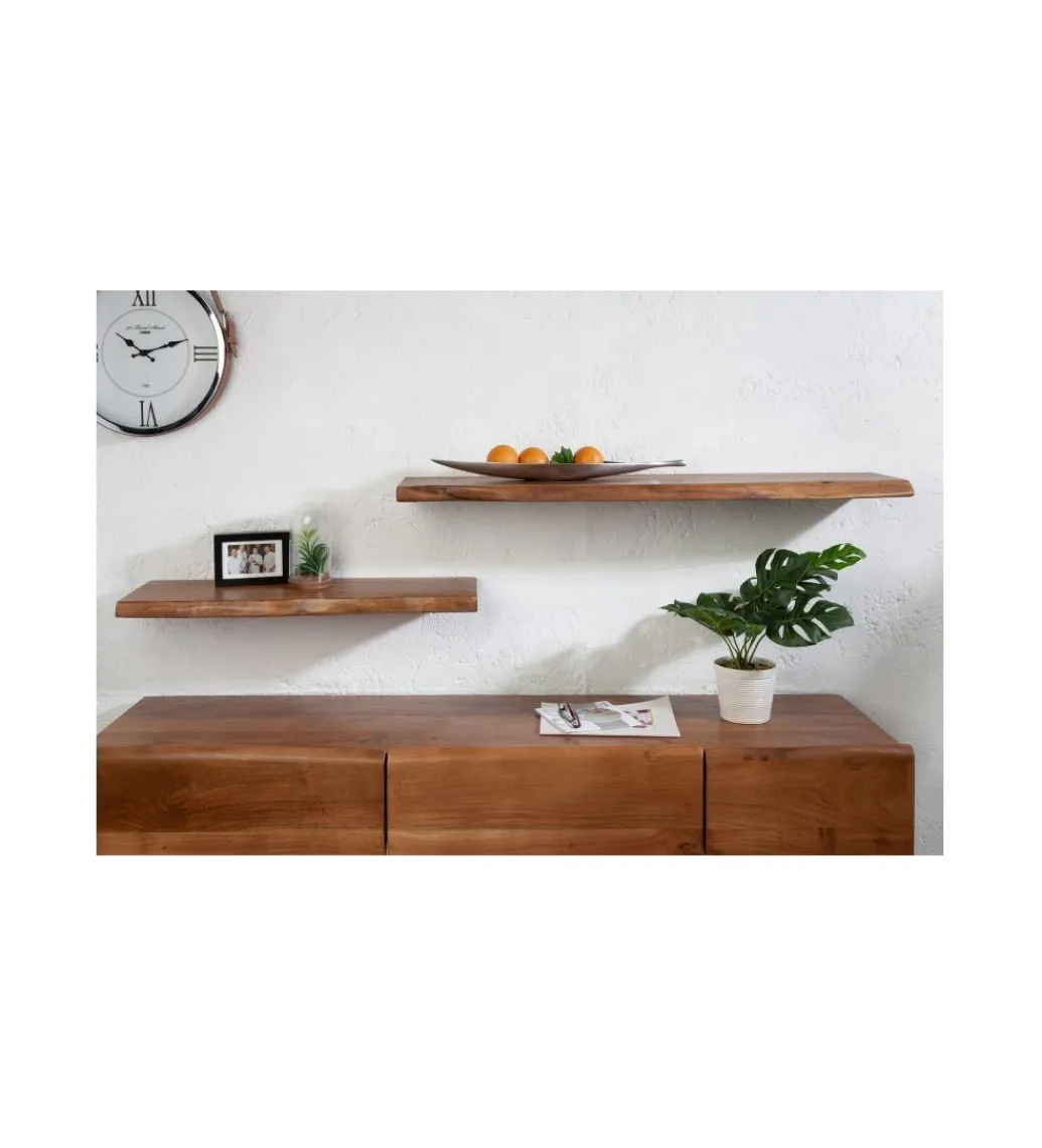 Invicta Interior - przedsprzedaż Półka Ścienna ARKTYKA Mammut 115 Cm Akacja honey