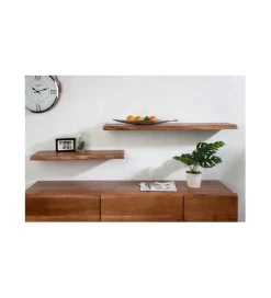 Invicta Interior Półka ścienna ARKTYKA Mammut 80 cm drewno akacja honey