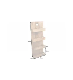 Invicta Interior Półka ścienna CASTELO 80 cm drewno mango