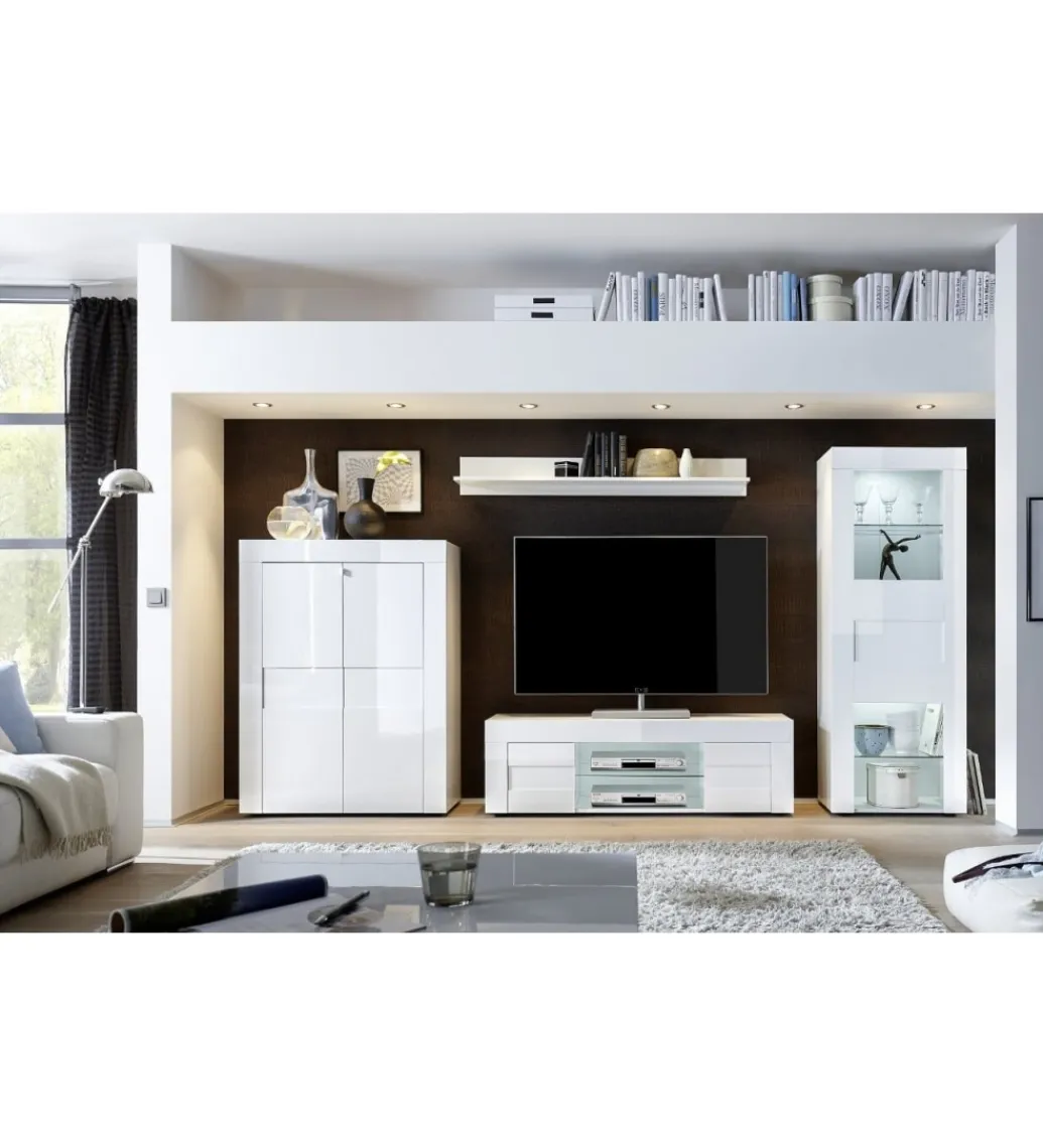 MCA Linia Włoska Półka ścienna EASY 138 cm biała