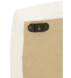 J-Line Półka ścienna FLINT 45 cm papier-mache biała