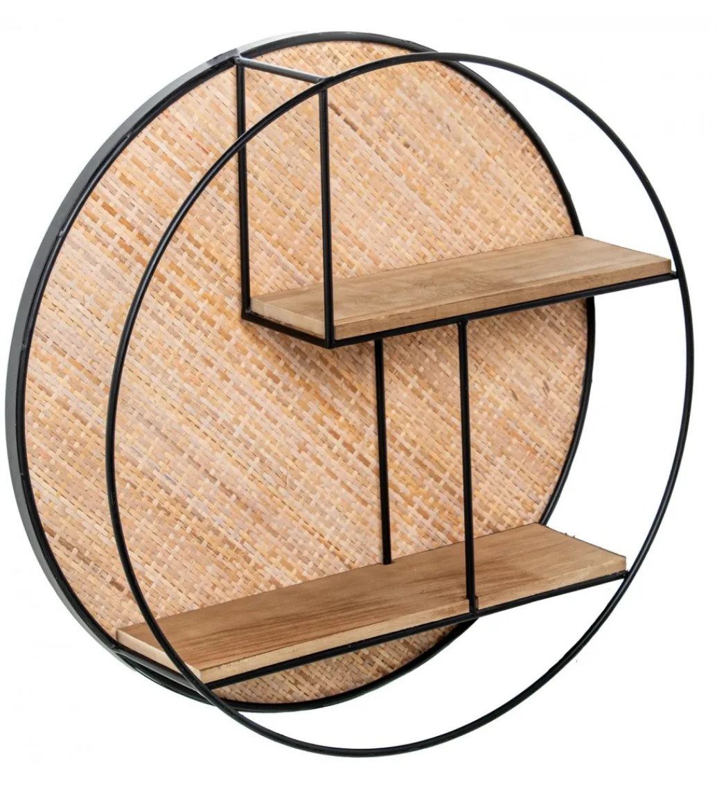 Exclusivas Półka ścienna LUNAV 50 cm wiklina