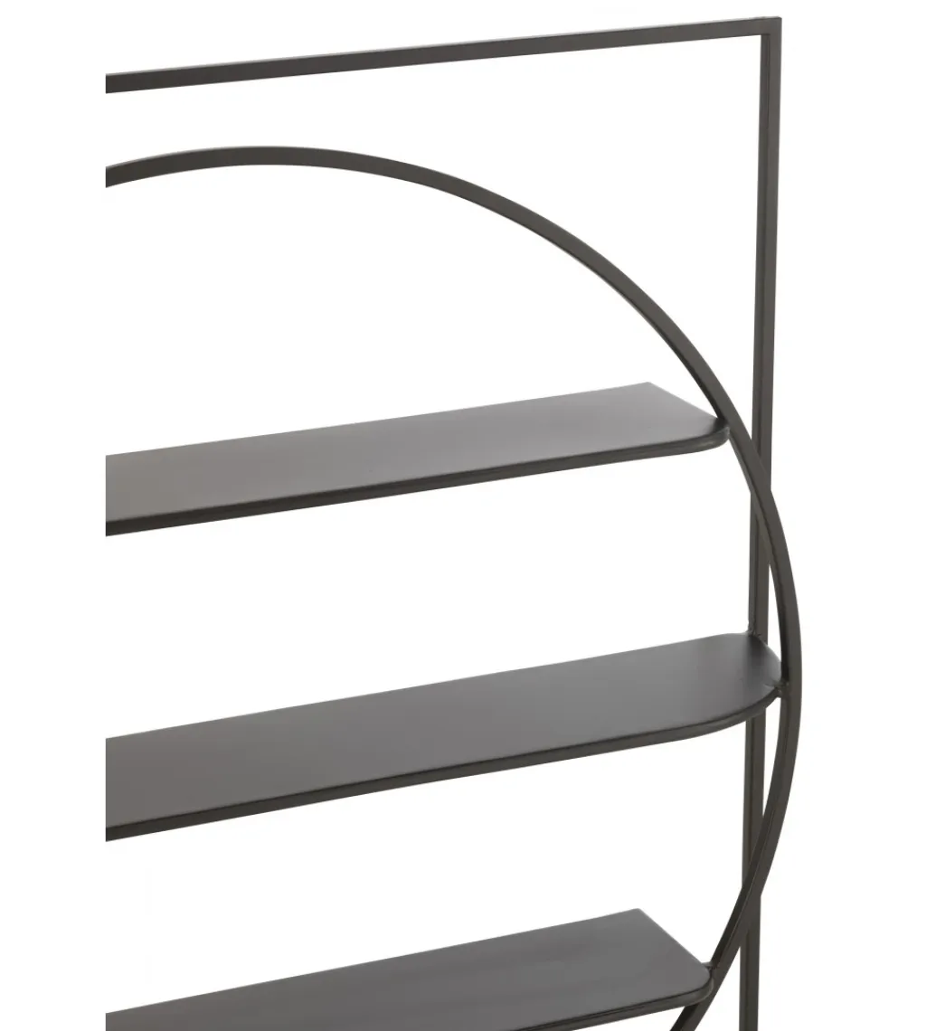 J-Line Półka ścienna NEWS 80 cm czarna
