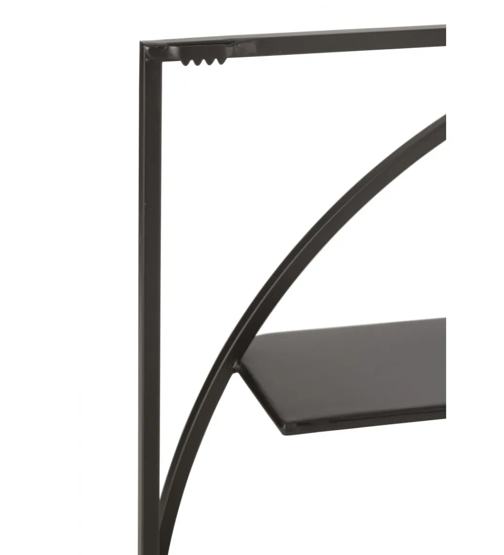 J-Line Półka ścienna NEWS 80 cm czarna