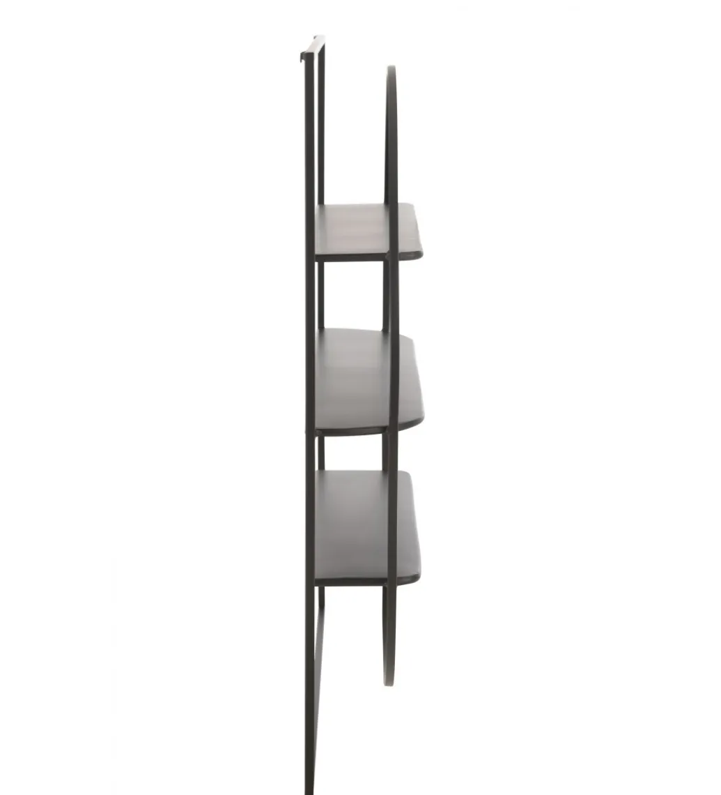 J-Line Półka ścienna NEWS 80 cm czarna