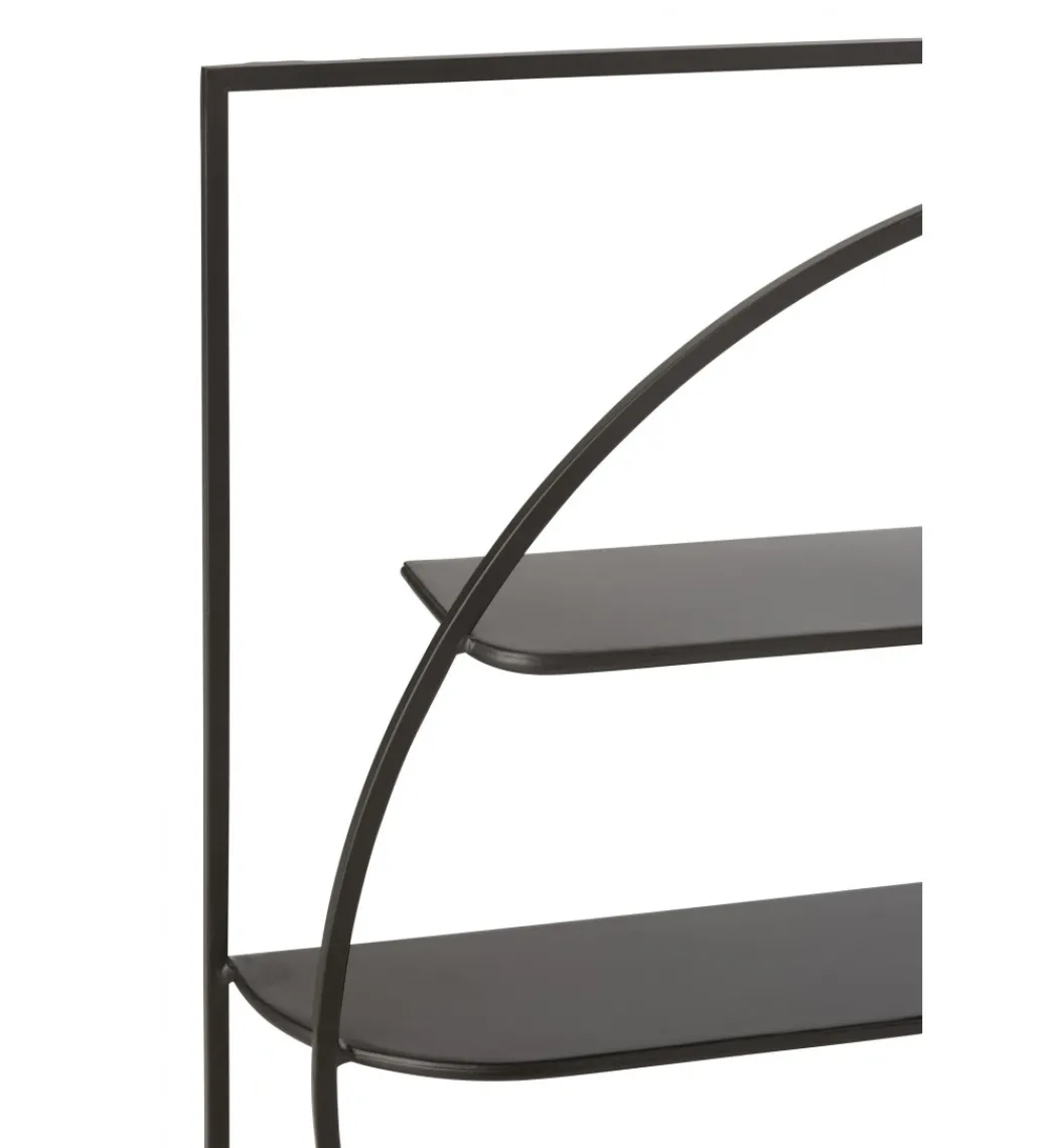 J-Line Półka ścienna NEWS 80 cm czarna