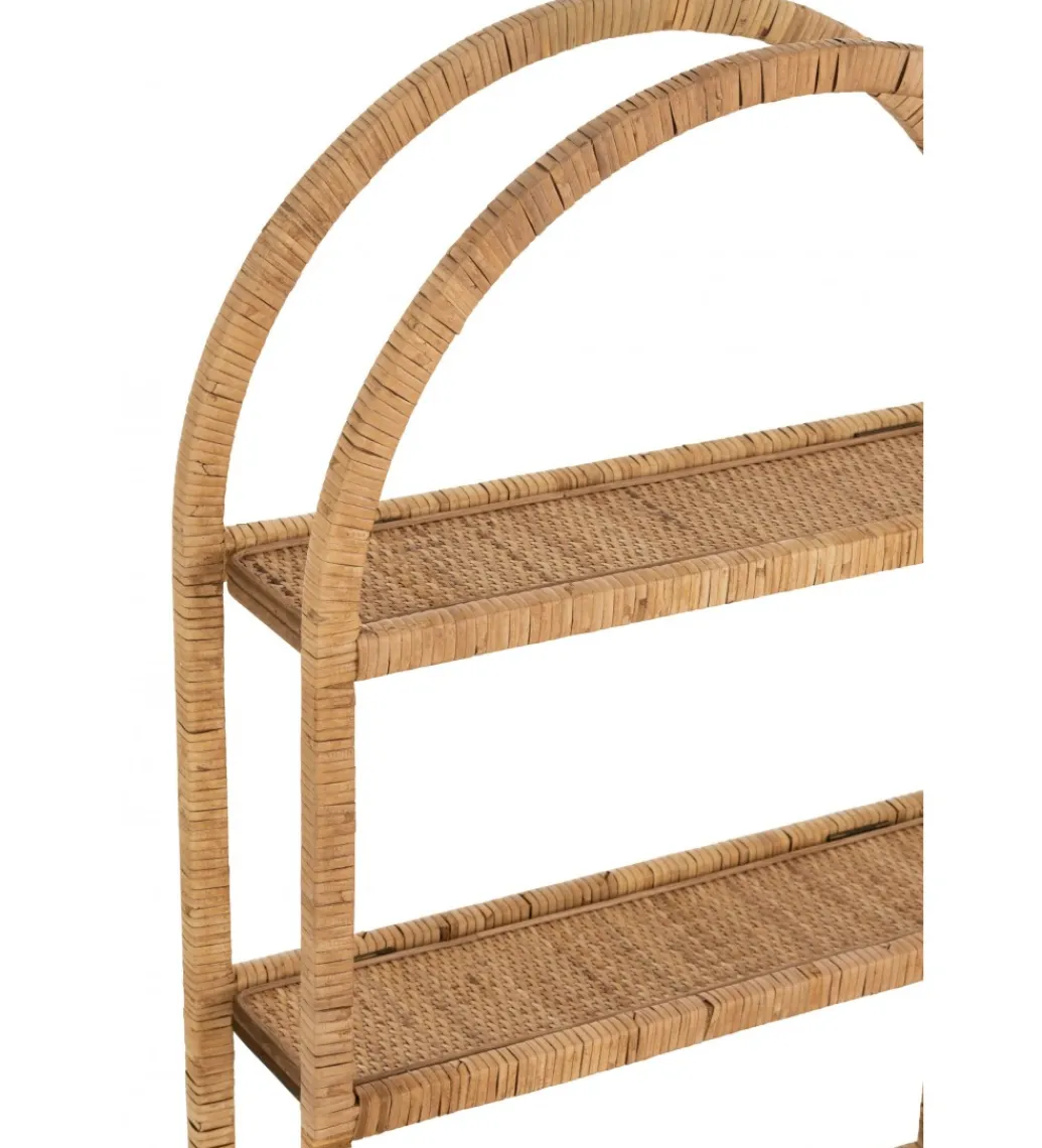 J-Line Półka ścienna Plank 56 cm rattan