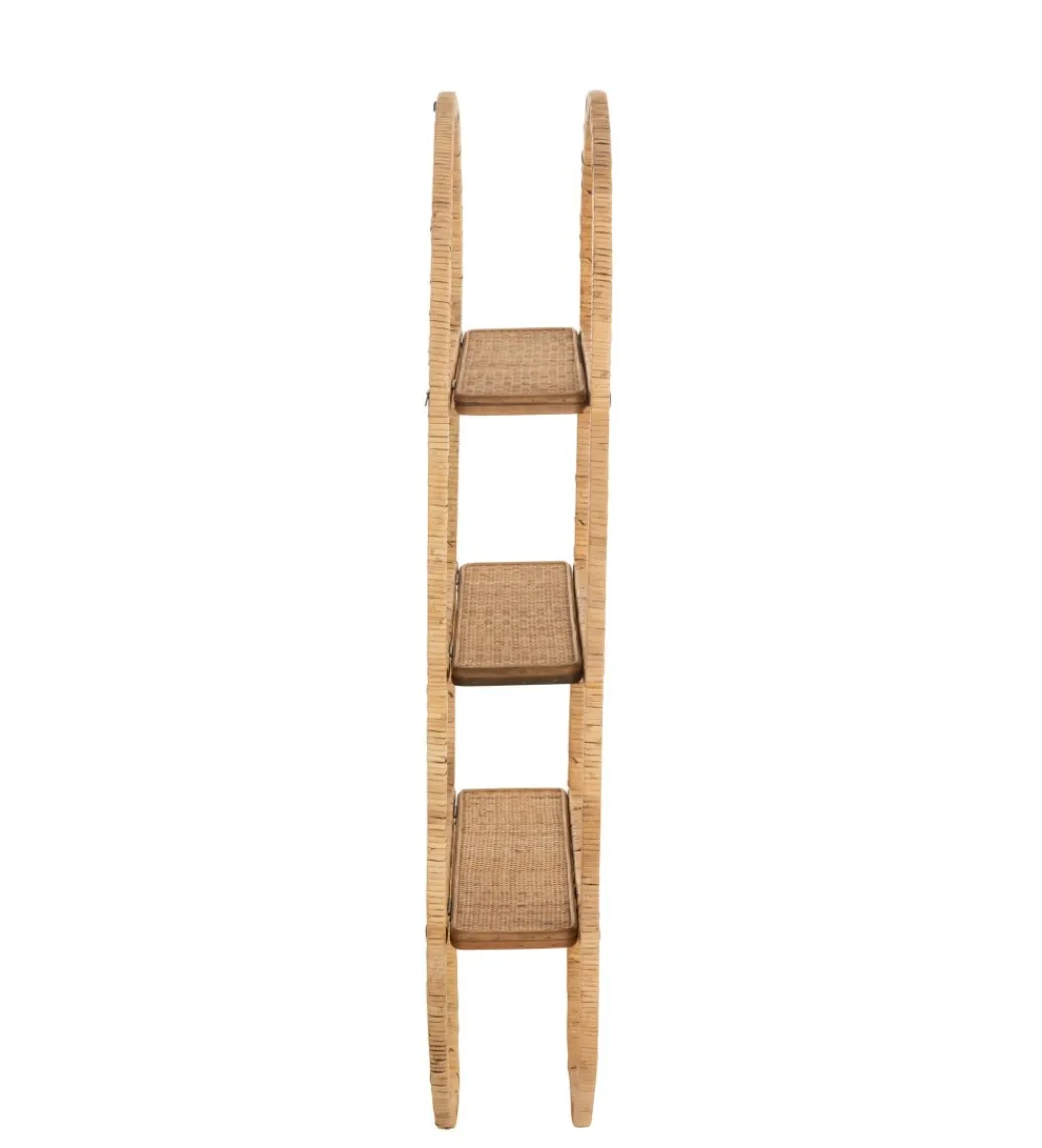 J-Line Półka ścienna Plank 56 cm rattan