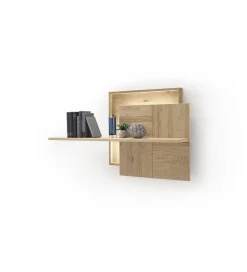 MCA Półka ścienna VALENCIA 120 cm naturalna