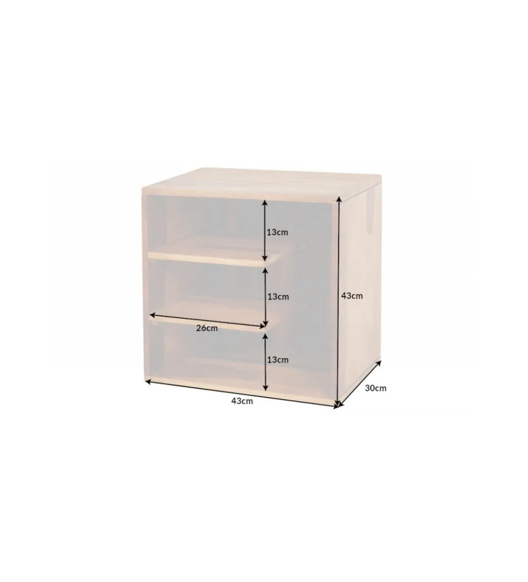 Invicta Interior Półka Cube 43 cm drewno Sheesham