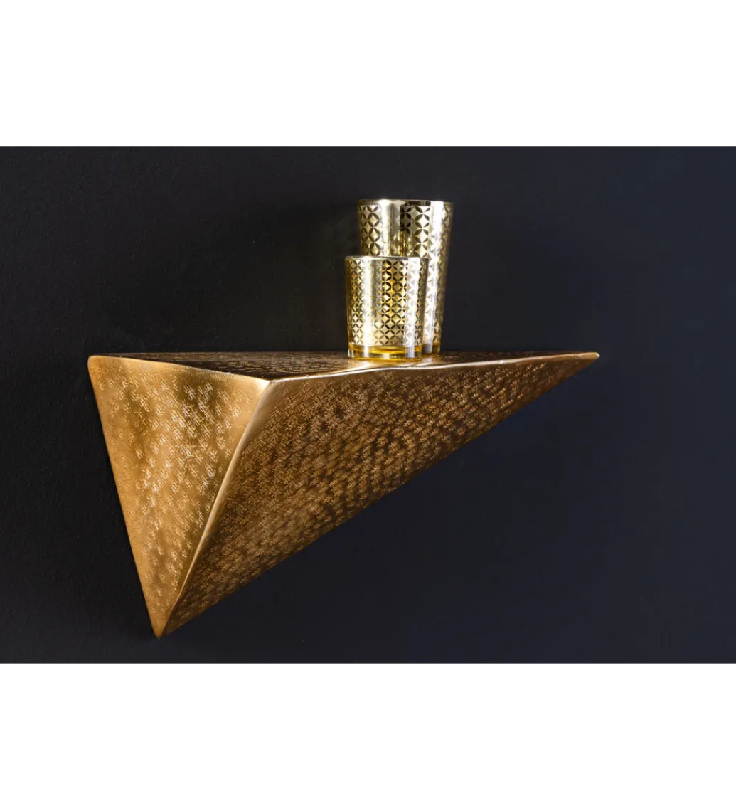 Invicta Interior - przedsprzedaż Półka PYRAMID 40 cm złota