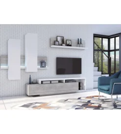 Helvetia Półka wisząca BOTA 150 cm w optyce betonu