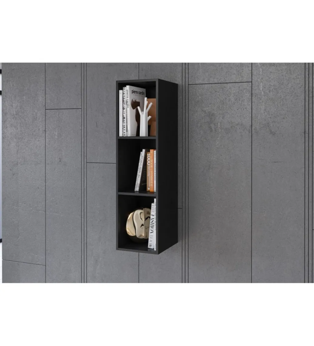 Helvetia Półka wisząca HELIO 30 cm czarna