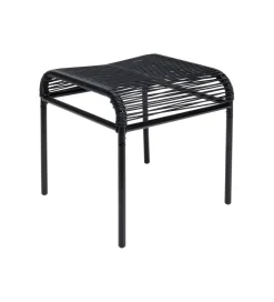 KARE Podnóżek ACAPULCO mono czarny