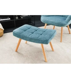 Invicta Interior Podnóżek Scandinavia 60 cm niebieski