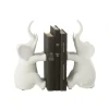 J-Line Podpora na książki Elephant set 2 biała