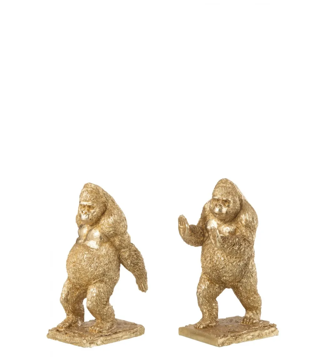 J-Line Podpora na książki Gorilla set 2 złota