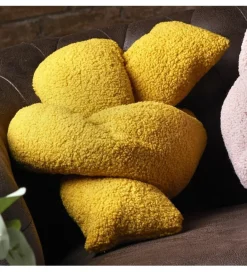 Imeri Poduszka węzeł OYI 30 cm X cm 55 cm żółta