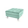 Invicta Interior Pufa CANIS Velvet 80 cm szmaragdowo zielona
