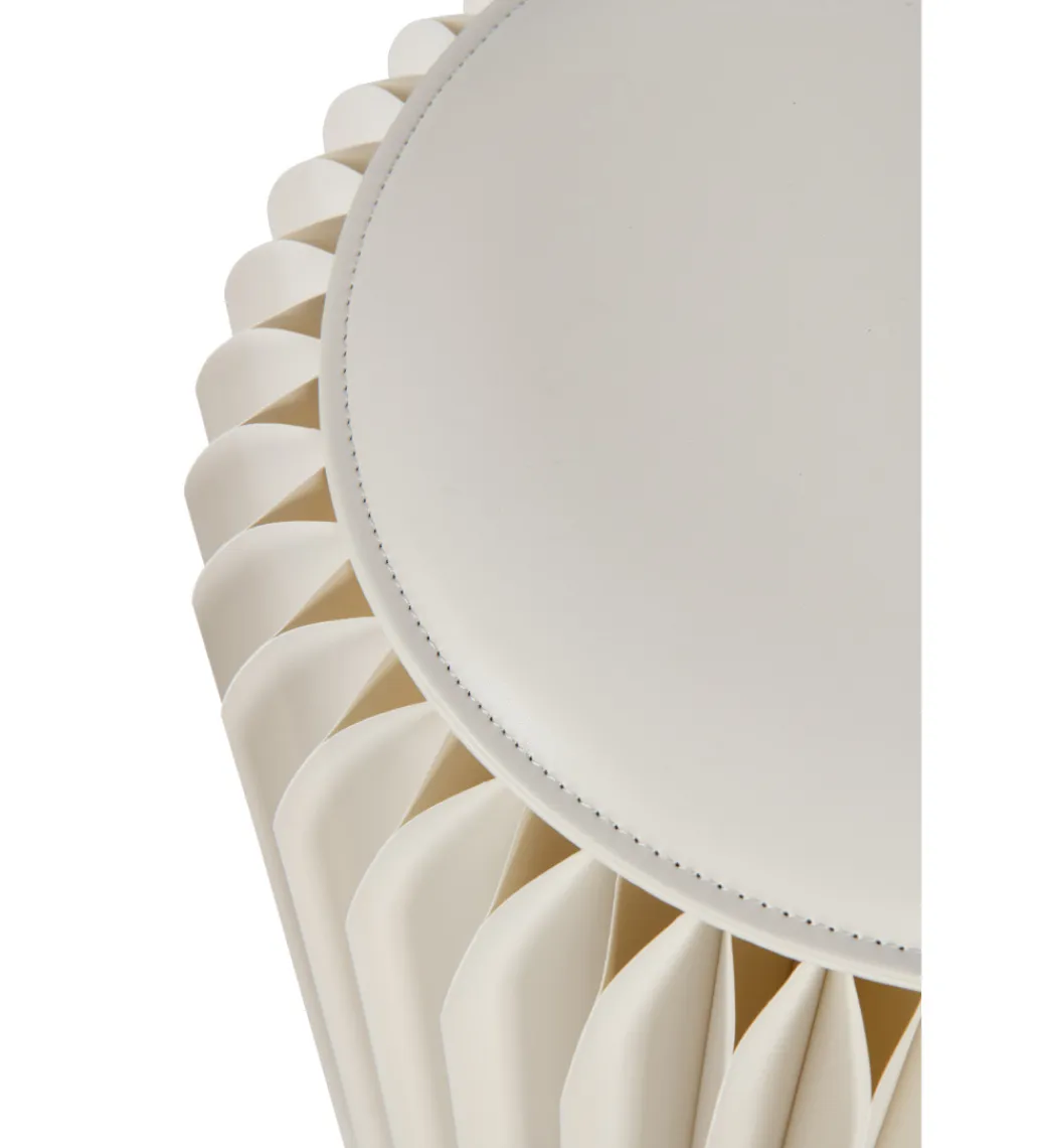 J-Line Pufa FOLDABLE 42 cm biała