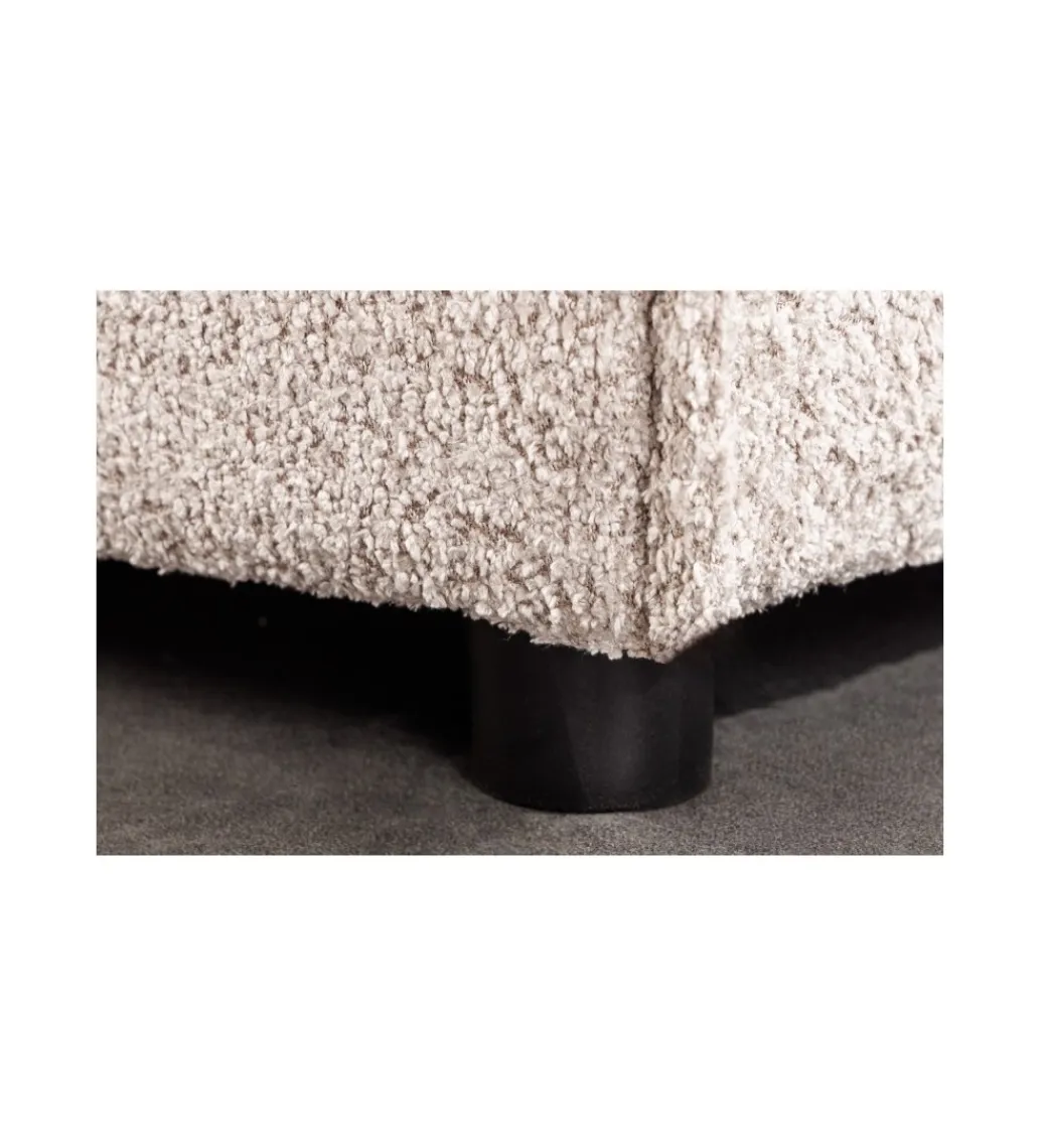 Invicta Interior Pufa HEAVENLY Heaven 100 cm Bouclé beżowa
