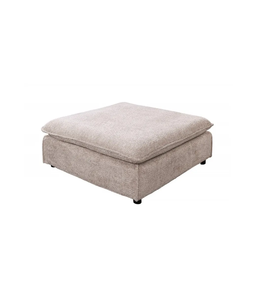 Invicta Interior Pufa HEAVENLY Heaven 100 cm Bouclé beżowa