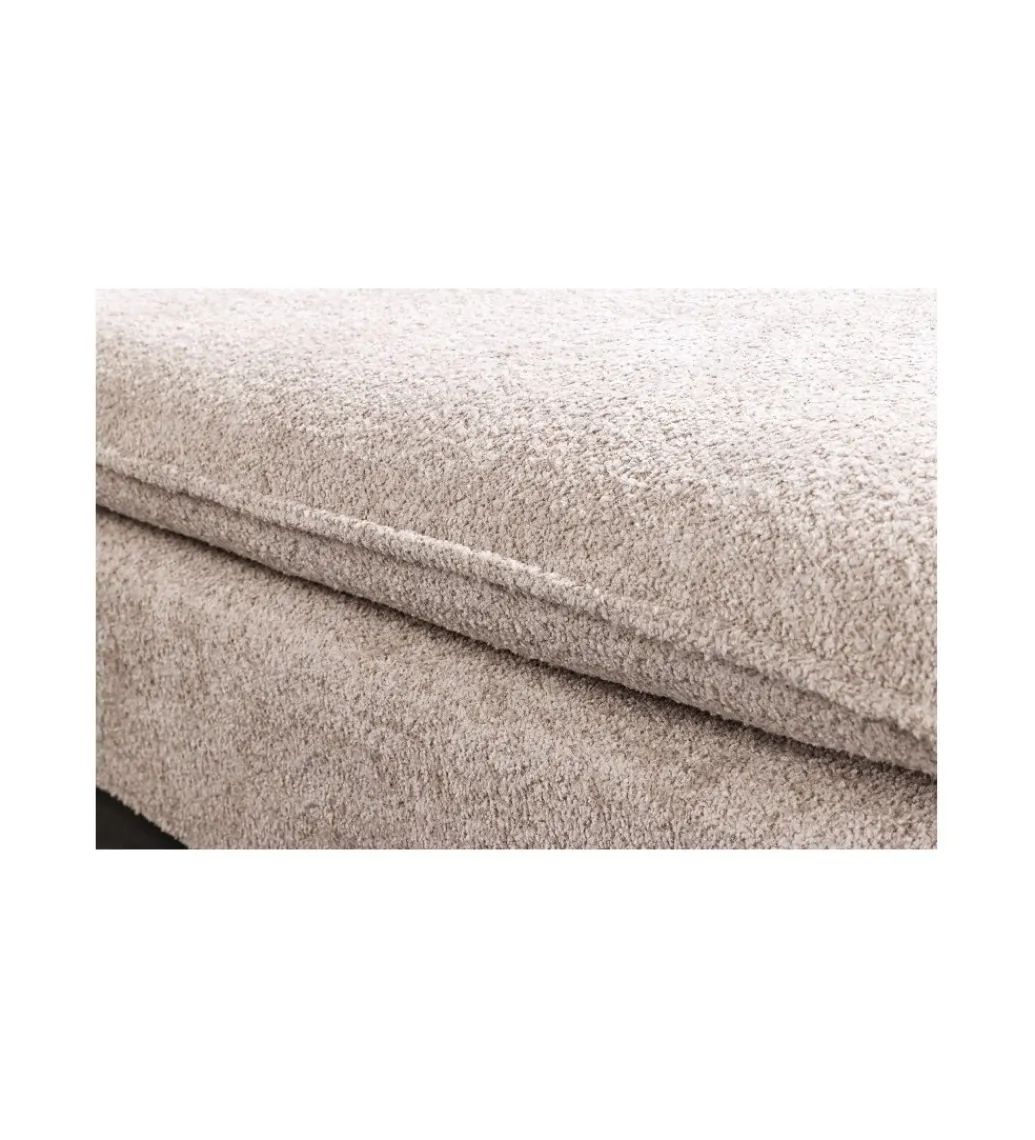 Invicta Interior Pufa HEAVENLY Heaven 100 cm Bouclé beżowa