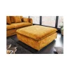 Invicta Interior Pufa HEAVENLY Heaven 100 cm musztardowa