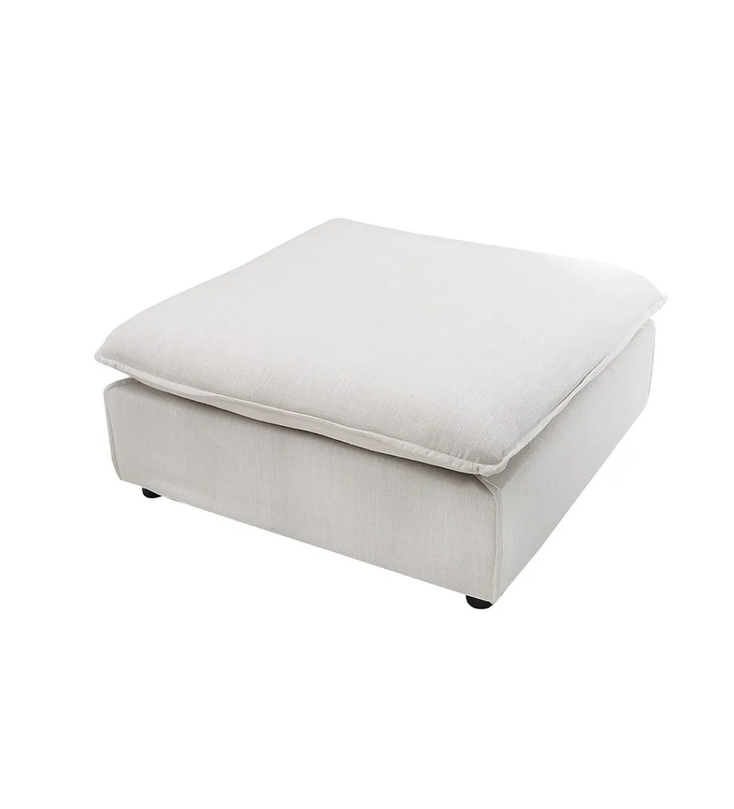 Invicta Interior Pufa HEAVENLY Heaven 100 cm naturalny len