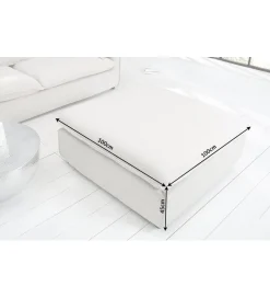 Invicta Interior Pufa HEAVENLY Heaven 100 cm naturalny len