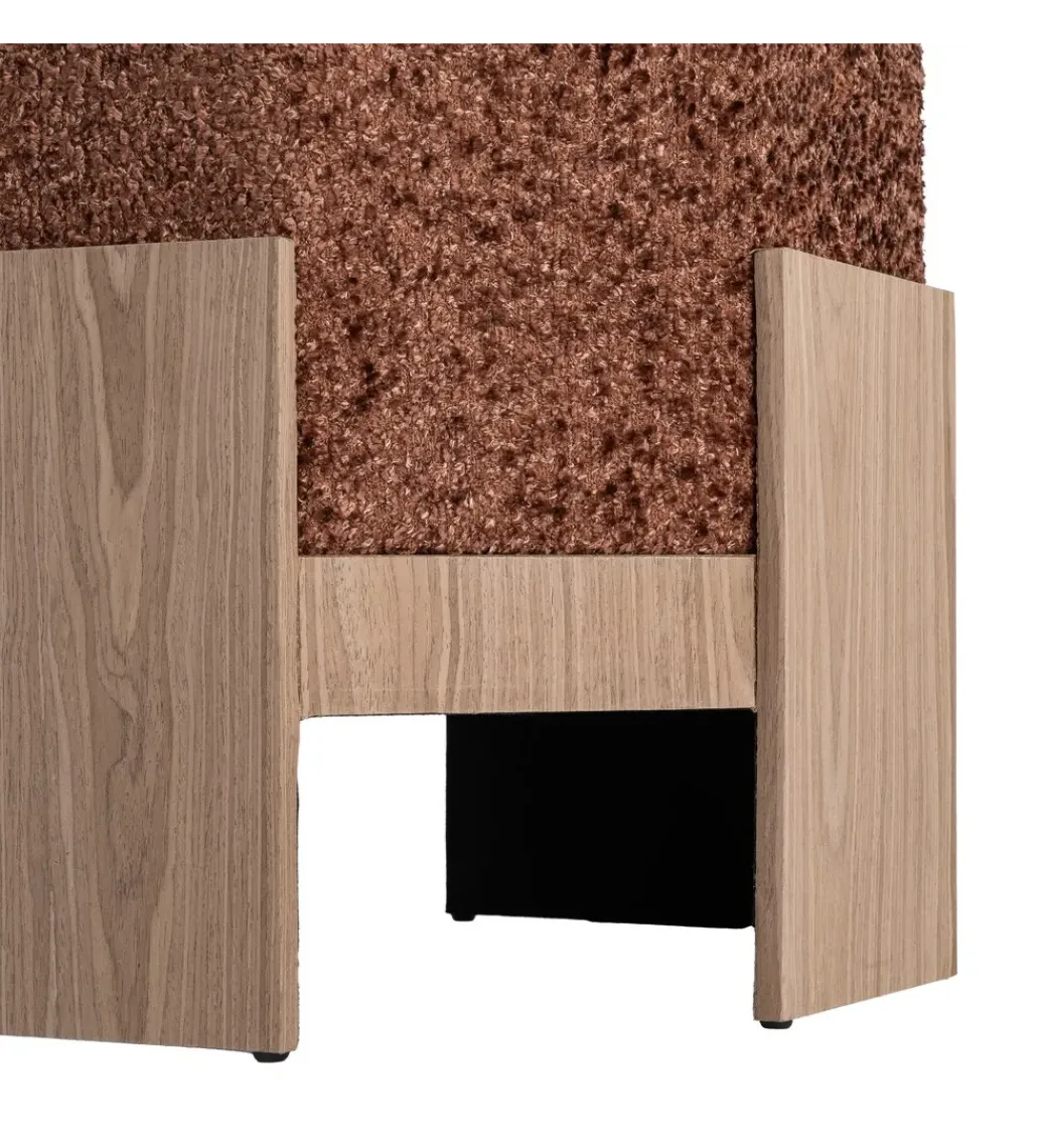 Zona-Design Pufa KRYSTEN 44 cm ceglasty