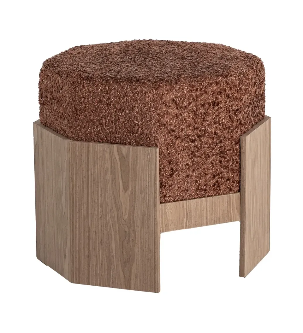 Zona-Design Pufa KRYSTEN 44 cm ceglasty