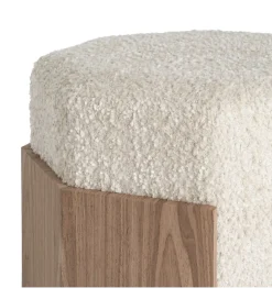 Zona-Design Pufa KRYSTEN 44 cm kremowa