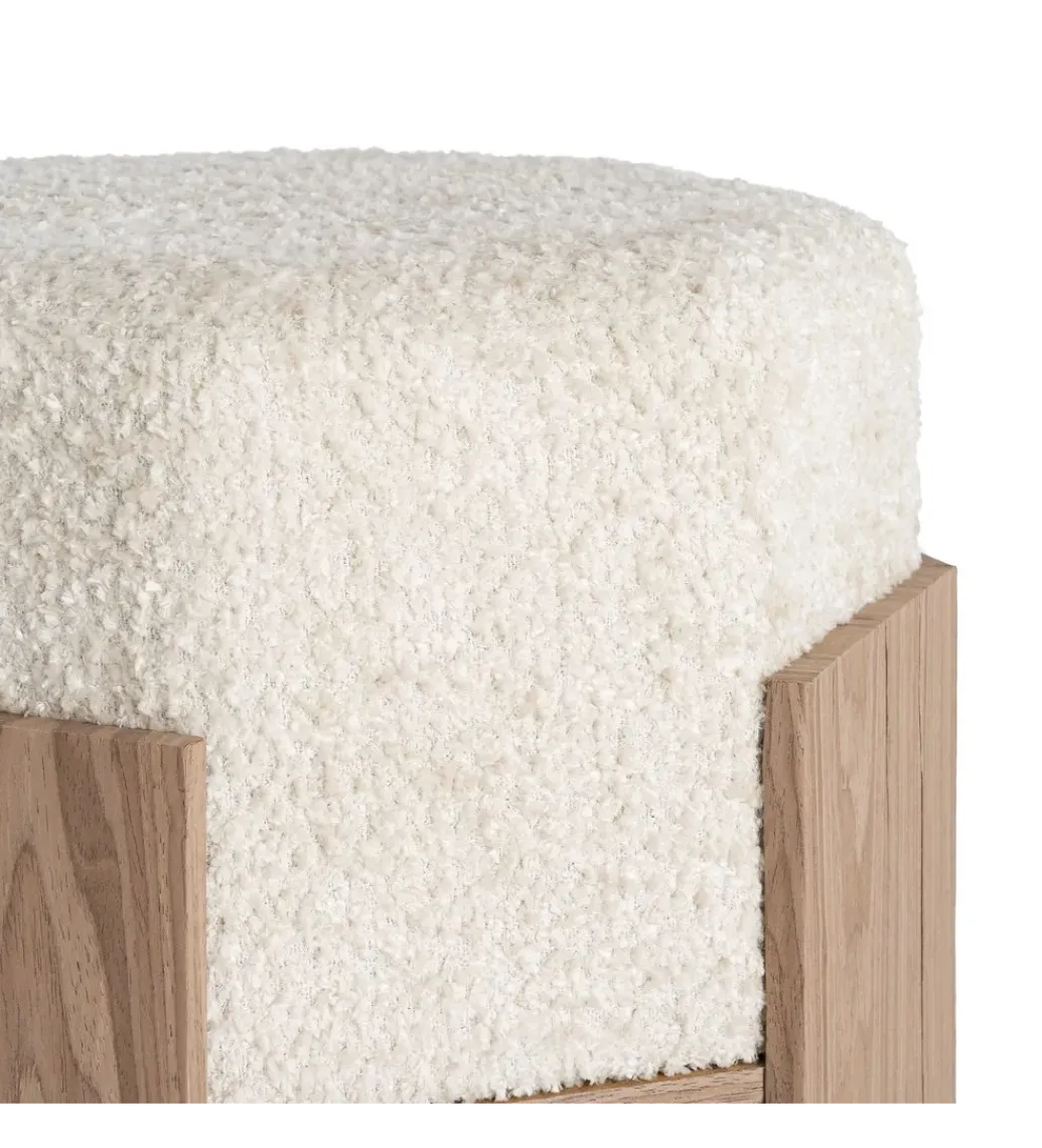 Zona-Design Pufa KRYSTEN 44 cm kremowa