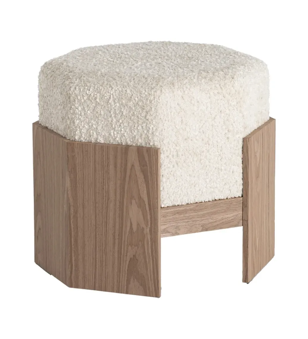 Zona-Design Pufa KRYSTEN 44 cm kremowa