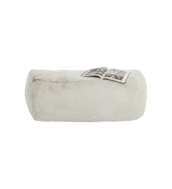 KARE Pufa MIKA FURR 131 cm kremowa