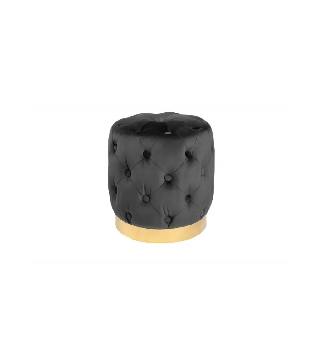 Invicta Interior Pufa Modern Barock Chester czarna
